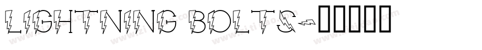 Lightning Bolts字体转换